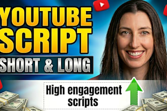 write youtube script, documentary style video script and voiceover script