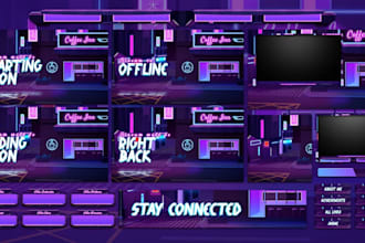 create custom stream overlay animated twitch overlay twitch graphics