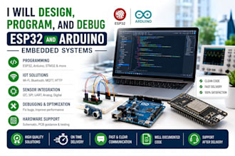 design, program, and debug esp32 and arduino embedded systems