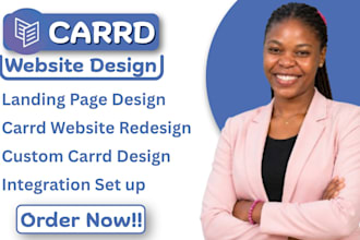 design carrd website, carrd redesign, carrd landing page and portfolio site