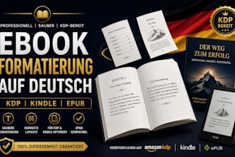 deutsches ebook fur die veroffentlichung auf kindle, KDP und im epubformat