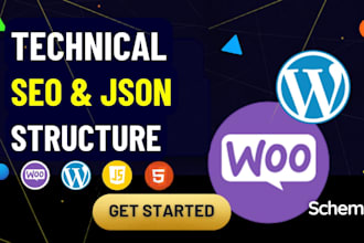 do technical SEO, json structure, and optimize your website