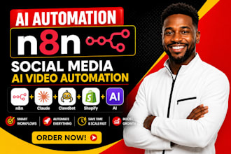social media n8n ai video automation ai clawdbot ai automation n8n shopify claud