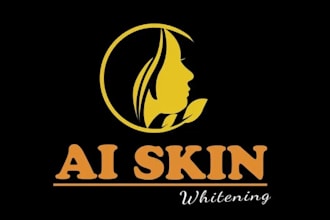 design existing skin whitening company logo