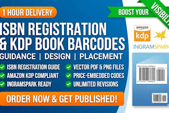 guide in isbn registration and design professional book barcode for amazon kdp