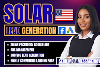 usa solar installation leads homeowner leads via facebook ads google ads