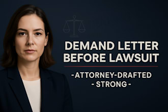 draft a powerful demand letter before a lawsuit as a US attorney