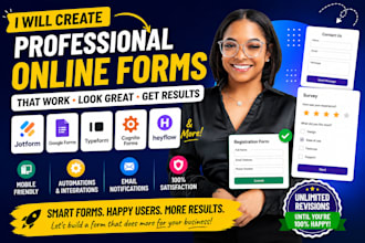 create jotform google form cognito form typeform online survey form heyflow