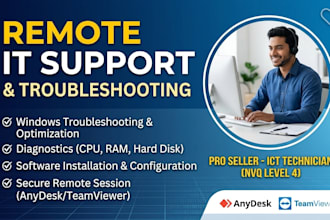 do remote IT support and windows troubleshooting