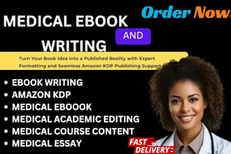 write professional medical ebooks and health content