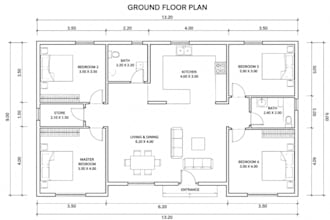 redraw floor plan in autocad from image pdf sketch with dimensioned blueprint