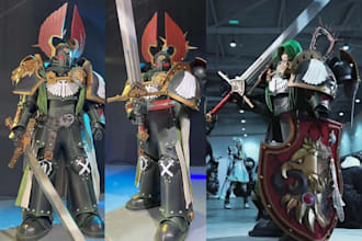 3d cosplay creation eva foam fabric halloween mask anime cosplay wearable armor