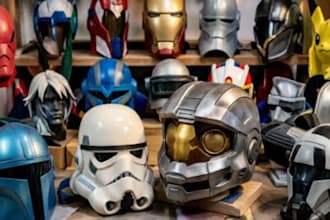sculpt 3d cosplay model 3d mask 3d helmet 3d cosplay helmet 3d cosplay design