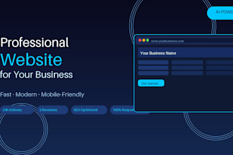 build your professional business website ready to launch