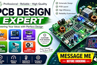 design solar controller inverter bms ev charger cctv camera hvac control pcb