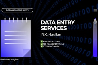do data entry in excel and google sheets