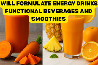 formulate energy drinks, functional beverages and smoothies