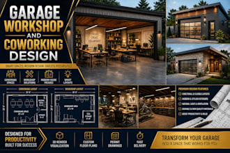 design garage co working spaces modern house facade concepts and garage workshop