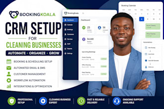 set up jobber CRM and booking system for cleaning and home service businesses