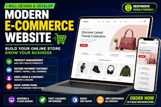create a professional e commerce website for you