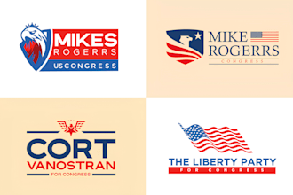 design professional political, patriotic and campaign logo