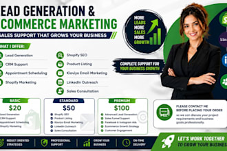 do your online sales closer sales representative lead generation expert, shopify