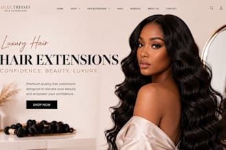 hair extension shopify store beauty website hair extension store hair website