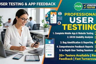 professional QA tester specializing in website, saas, mobile app, and game testi