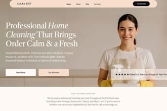 build squarespace gutter cleaning service website home maintenance website