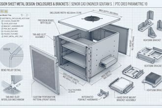 do 3d cad modeling and parametric rebuild in PTC creo