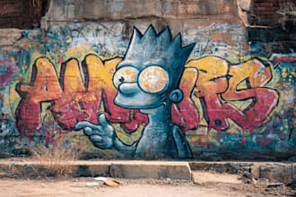 create custom street graffiti pop art or urban character portraits