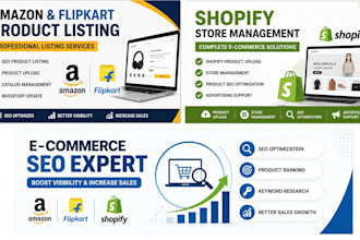 optimize amazon, flipkart and shopify product listings