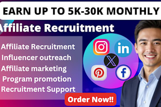 recruit targeted high converting affiliate to grow your affiliate program