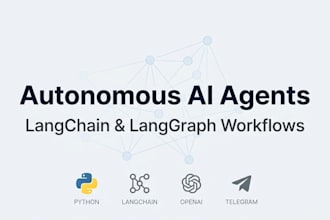 build a custom langchain ai agent for telegram, whatsapp or slack