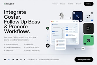 integrate costar, followup boss, and procore workflows