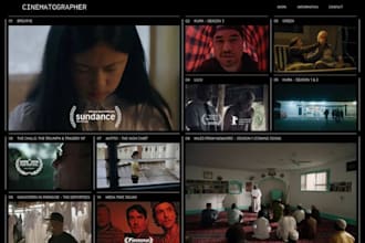 build squarespace cinematography website film maker website videography website