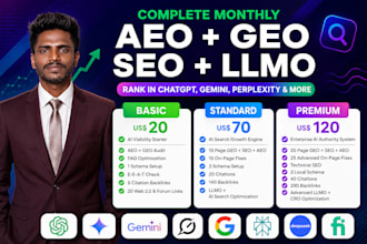 rank website in chatgpt and gemini with aeo,GEO and SEO backlinks