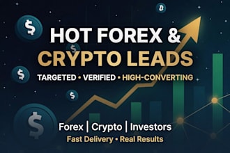 provide hot crypto leads investors leads business leads