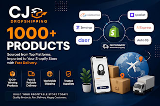 do shopify product sourcing using cj dropshipping and order fulfillment