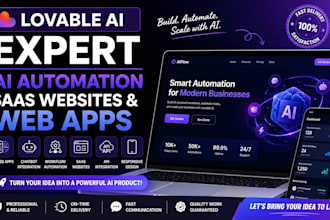 build lovable ai web app, ai automation, saas website, and ai workflow