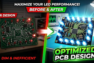 design professional eda based pcb layouts and macro led circuits