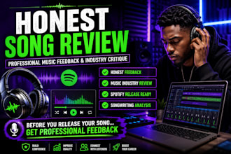 do professional song review song review with honest song review feedback