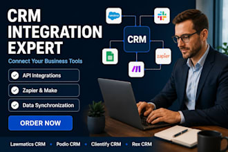 integrate lawmatics CRM, podio CRM clientify and rex CRM solutions