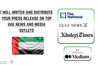 writer and distribute your press release on top uae news and media outlets