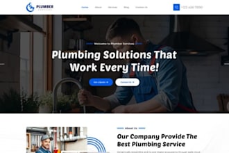 build squarespace drainage service website plumbing service website