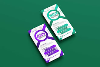design a modern healthcare dl flyer for your business