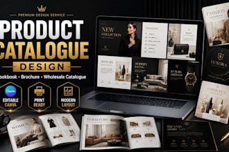design a modern product catalogue for your brand