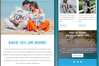 design a professional travel company email template