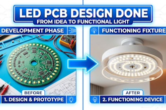 create custom macro led pcb design using advanced eda tools