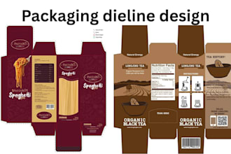 design custom packaging , dieline, box design